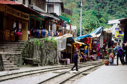 The town of Aguas Calientes